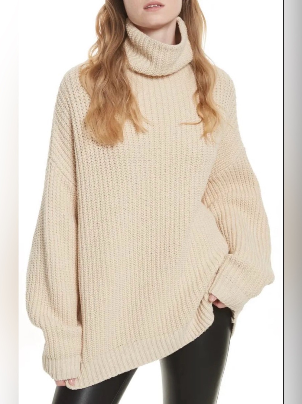 Free People Swim Too Deep Turtleneck Sweater
Size Medium
